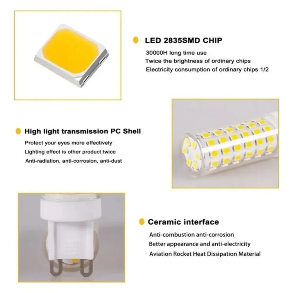 LED Bulb E14 G4 G9 Corn Light Bulb 220V 5W Spotlight Energy-saving Small Light Bulb