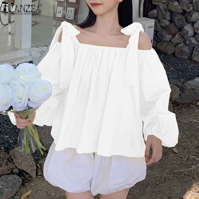 Off the hotsell shoulder white blouses