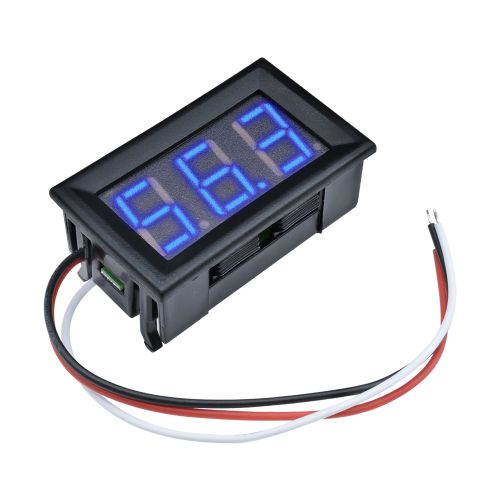 Original Aideepen Mini LED Voltage Meter 0.56 Inches Panel Voltmeter 3 Bits Digital LED Tube Voltmeter Voltage Tester DC 0 -30 V