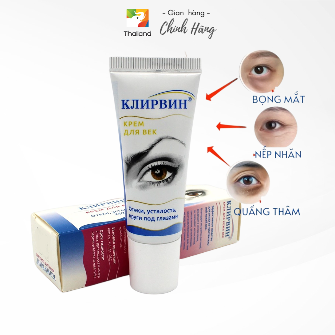 Kem khắc phục thâm quầng mắt Klirvin Nga