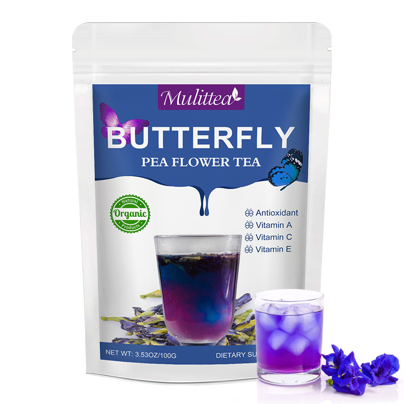 Organic Blue Butterfly Flower Tea Rich In Antioxidants Improves