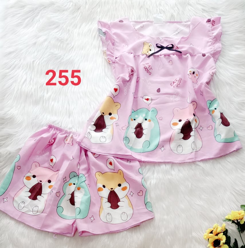 Bộ lụa hàn đùi cho Bé Gái, 30 đến 53kg, ảnh thật