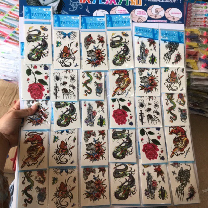 1 bộ săm nước giả (3 tờ)
