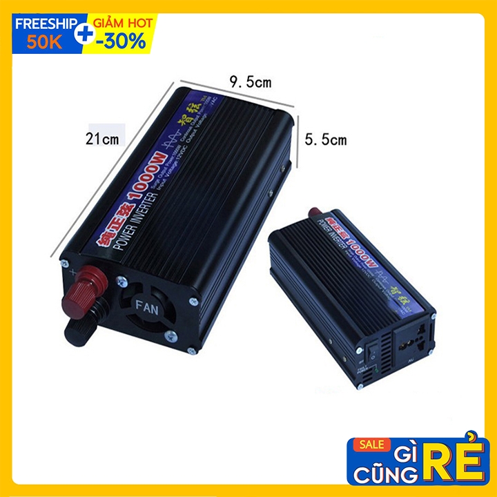 Bộ đổi nguồn điện sin chuẩn 12v lên 220v 1000w