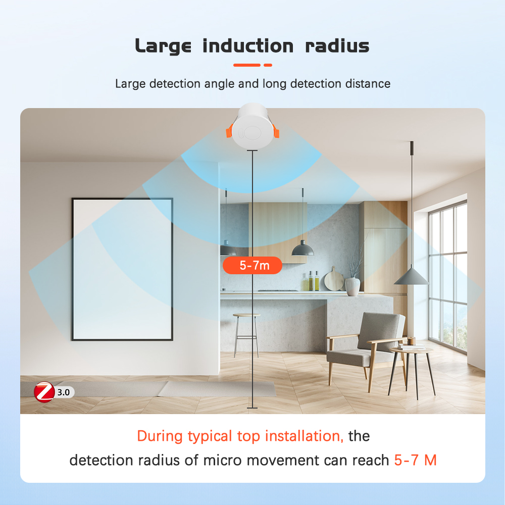 Dueplay 🍉Ready Stock 🍉 Tuya Zigbee wifi 24G Human Presence Sensor Light Illumination Brightness Sensor MmWave Sensing Human Micro Motion Detection Static Sensor PIR Motion Sensor Oct.