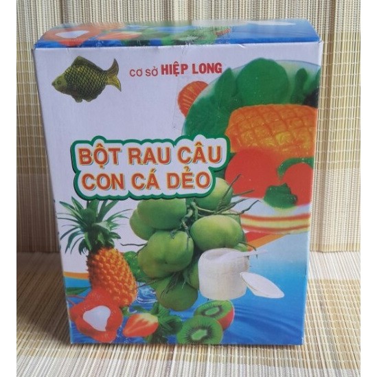 1 Hộp Thạch rau câu con cá dẻo hiệp long( gói 10g)
