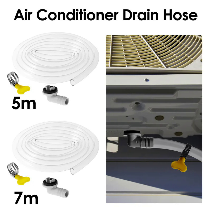 Air conditioner drain hose kit 16. 5ft/23ft leakproof air conditioner drain portable AC drain
