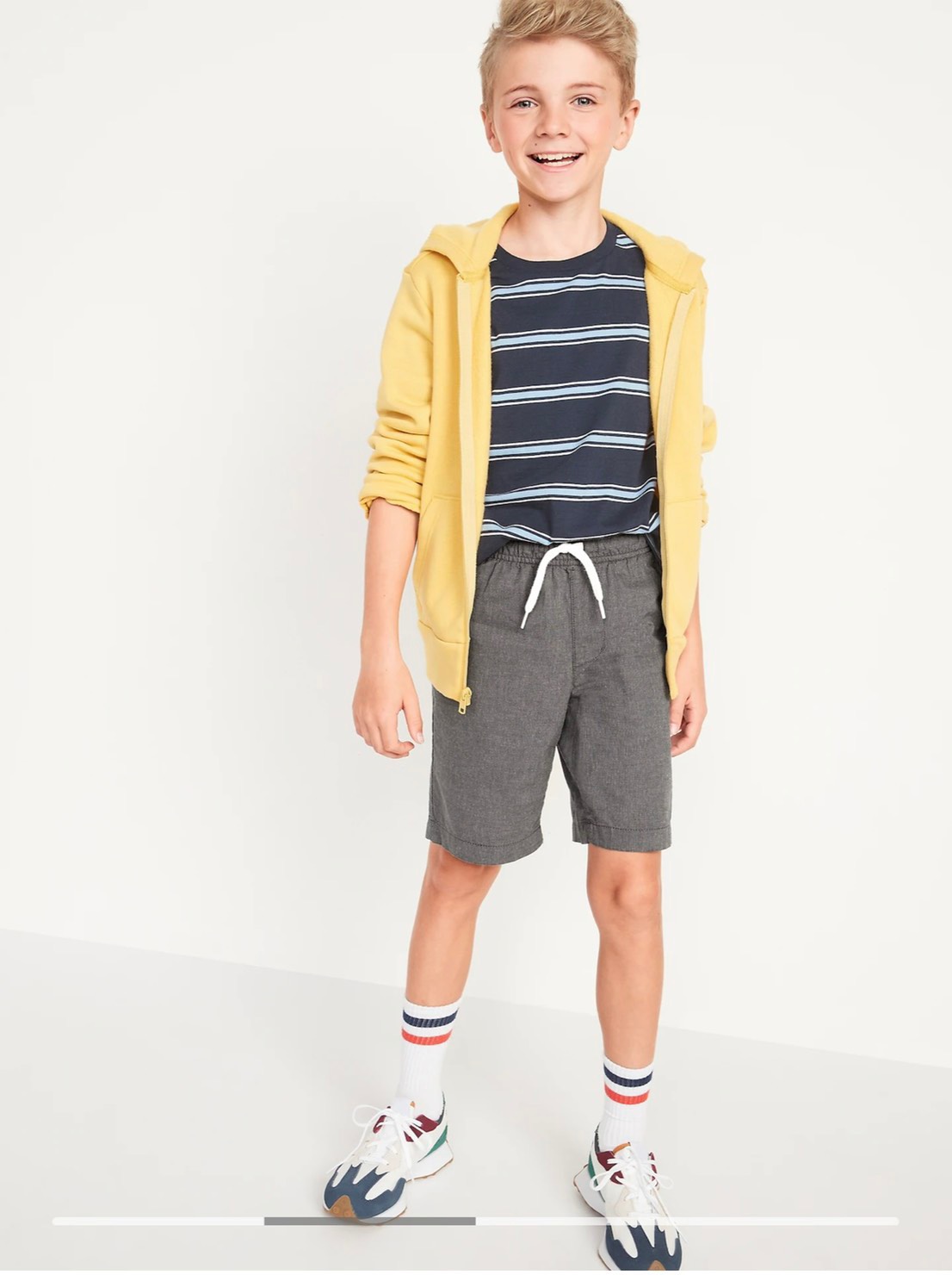 Quần short kaki 0ID N4VY cho bé trai (18-55kg)