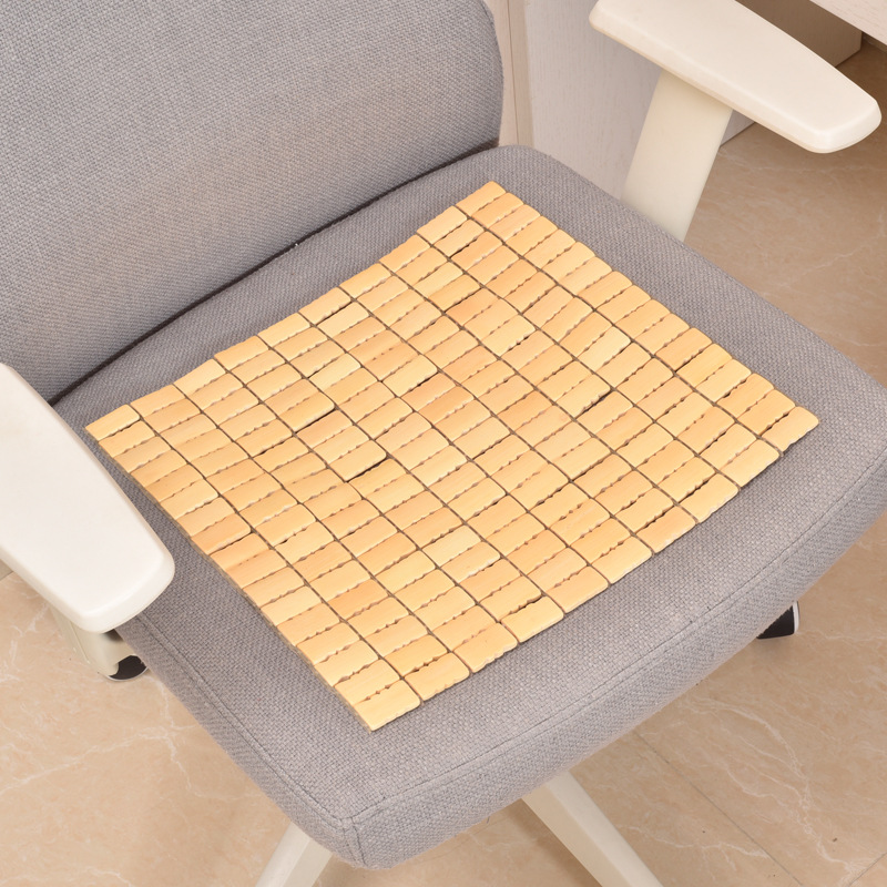Breathable Retro Bamboo Rattan Mat Sofa Cushion Summer Cooling Office Bamboo Piece Car Chair Seat Cushion