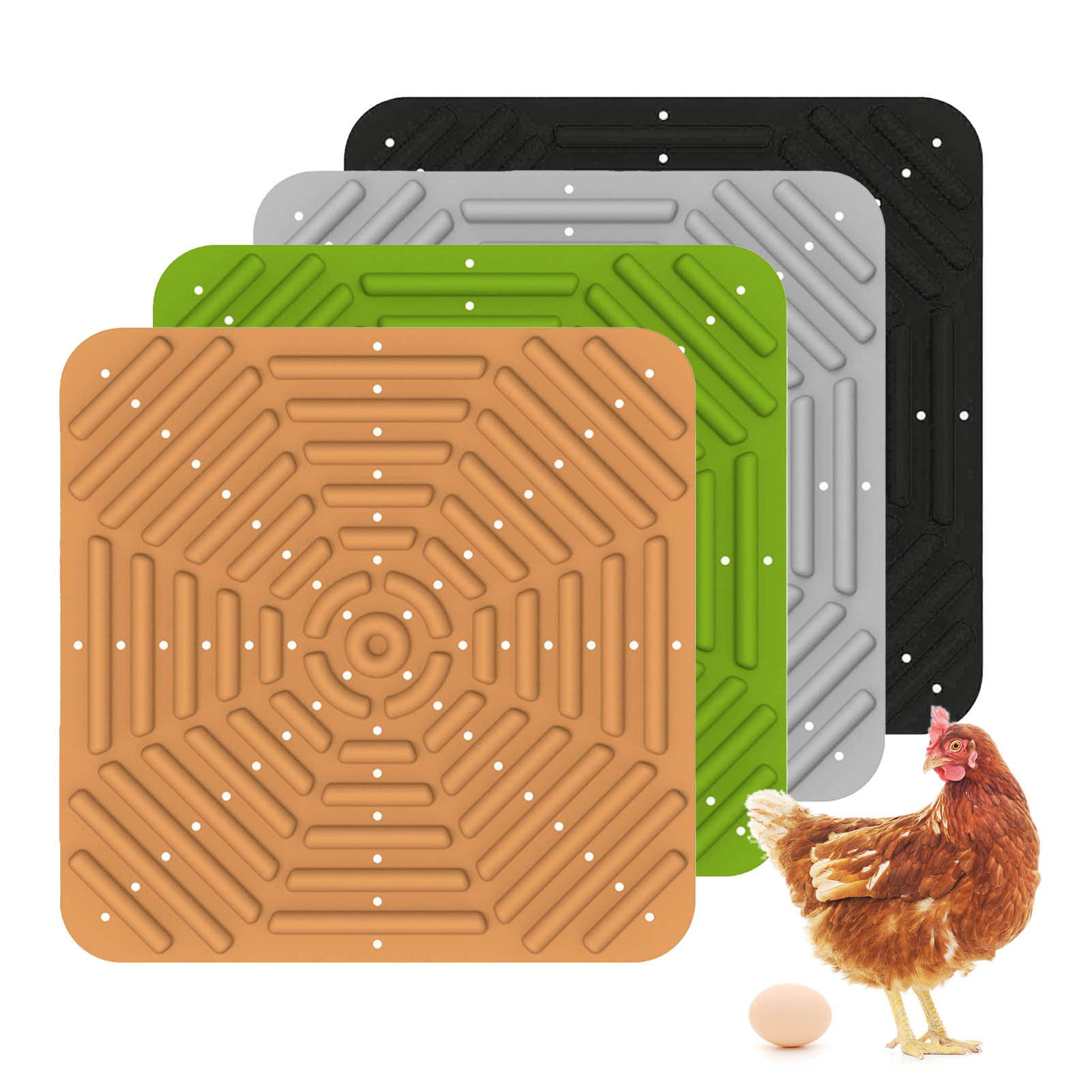 Air Circulation Chicken Mat Crack-proof Chicken Mat Comfortable Bedding Easy to Clean Prevents Egg Cracking Ideal for Buyers.