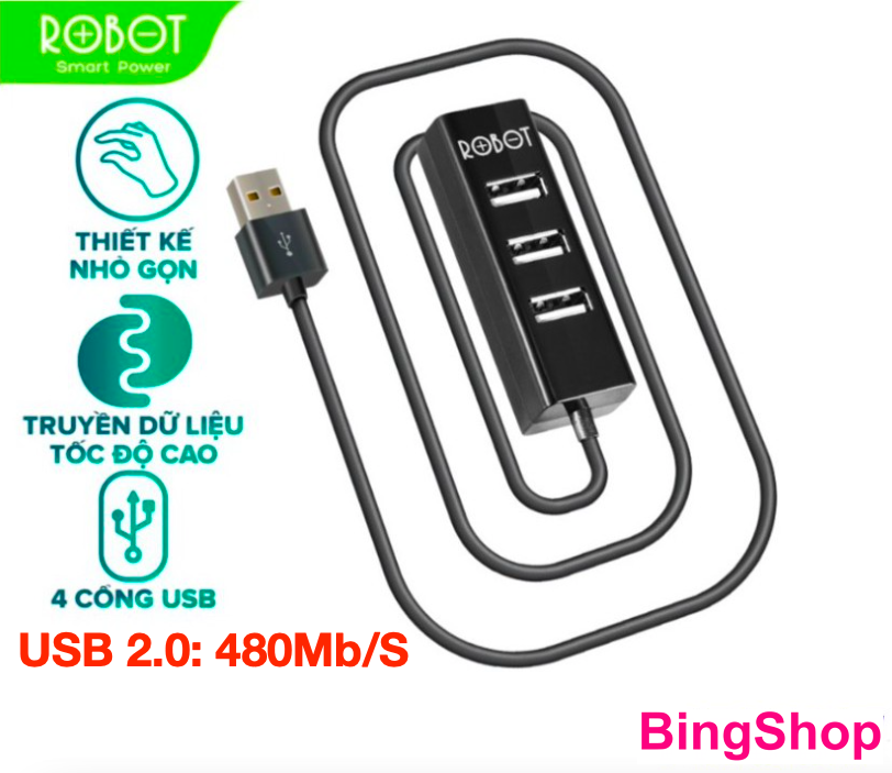 Usb hub 4 cổng-hub chuyển đổi chia cổng usb robot h140, h160, acome ah300 mở rộng 4 cổng usb 3.0, usb 2.0