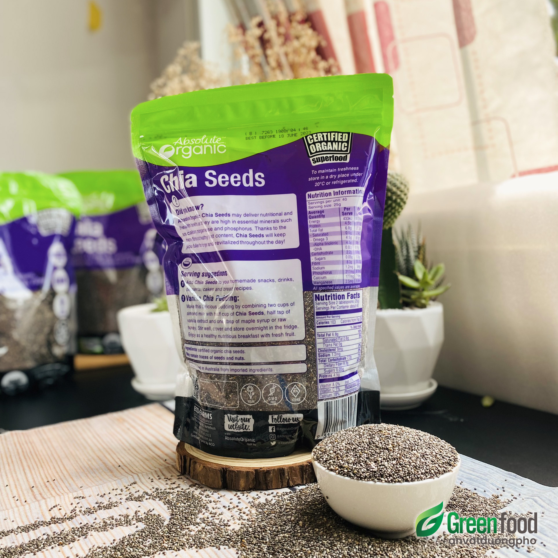 HẠT CHIA ÚC TÍM (Absolute Organic)
