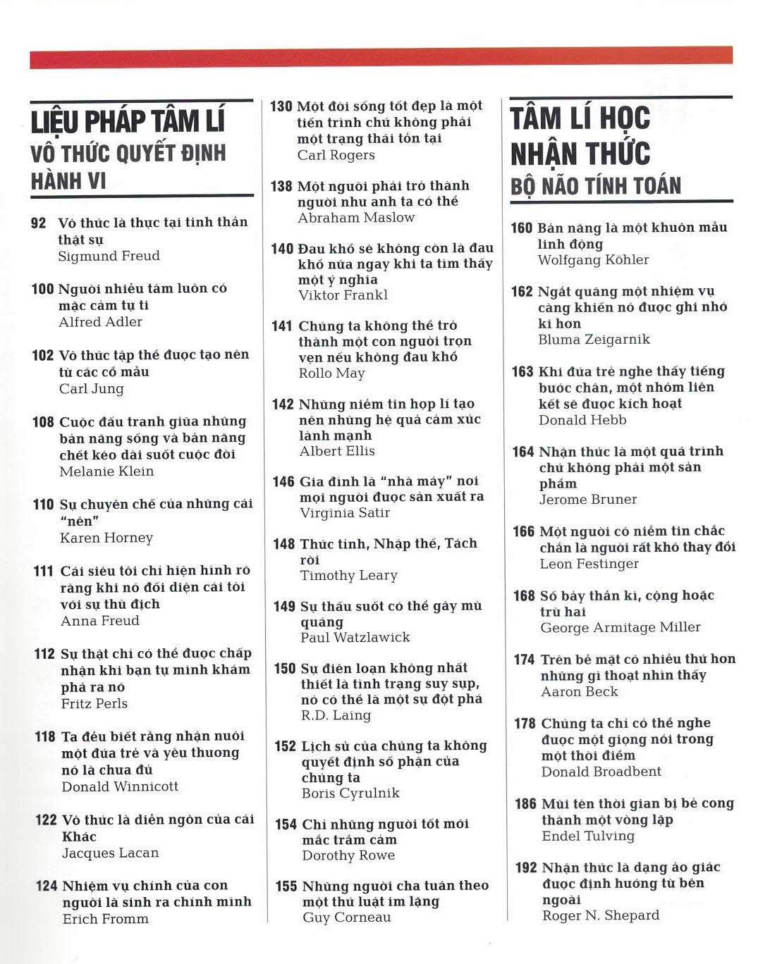 Tâm Lý Học - Khái Lược Những Tư Tưởng Lớn (Bìa Cứng)
