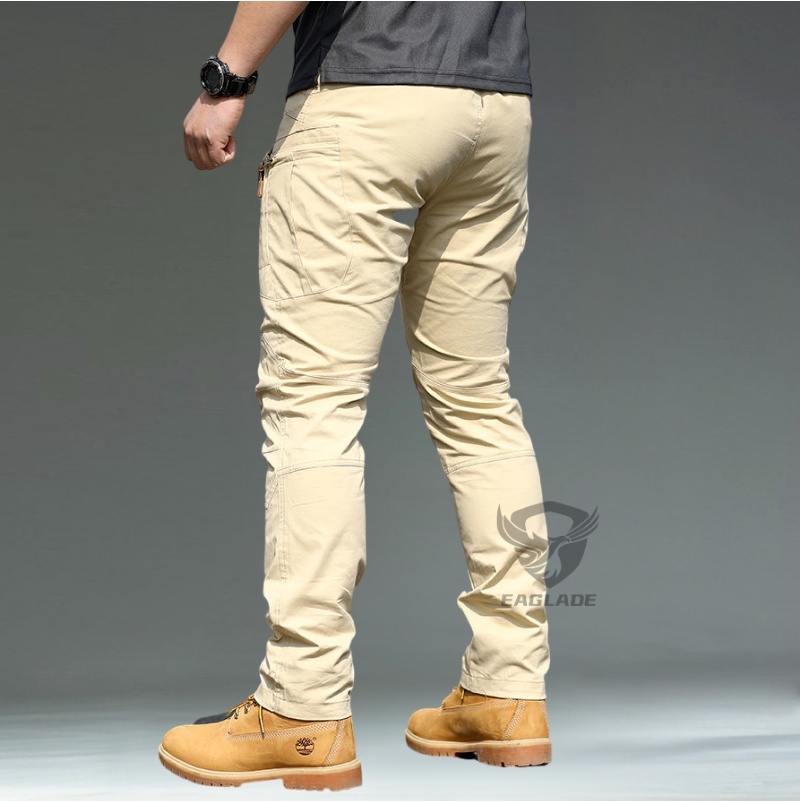 Eaglade Tactical Cargo Pants Men 3 Multi Pockets Slim Fit Stretchable IX7