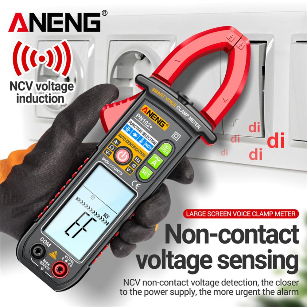 Ampe kế AC kẹp Meter 6000 đếm NCV vạn năng tự động điều chỉnh phạm vi OHM Volt Amp điện dung Temp Tester đa chức năng đèn nền dụng cụ điện