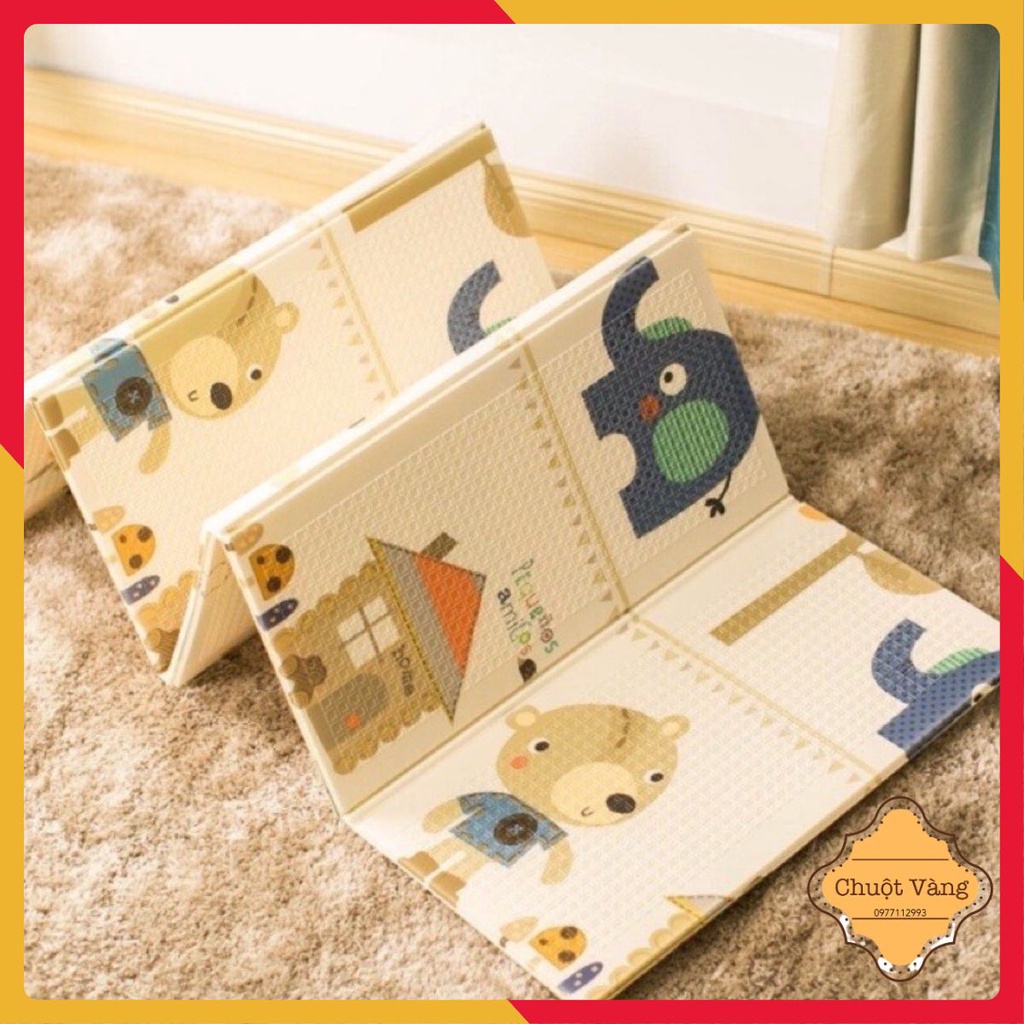 Thảm xốp xpe cho bé chơi gấp gọn có túi đựng size m8x2m giao ngẫu nhiên