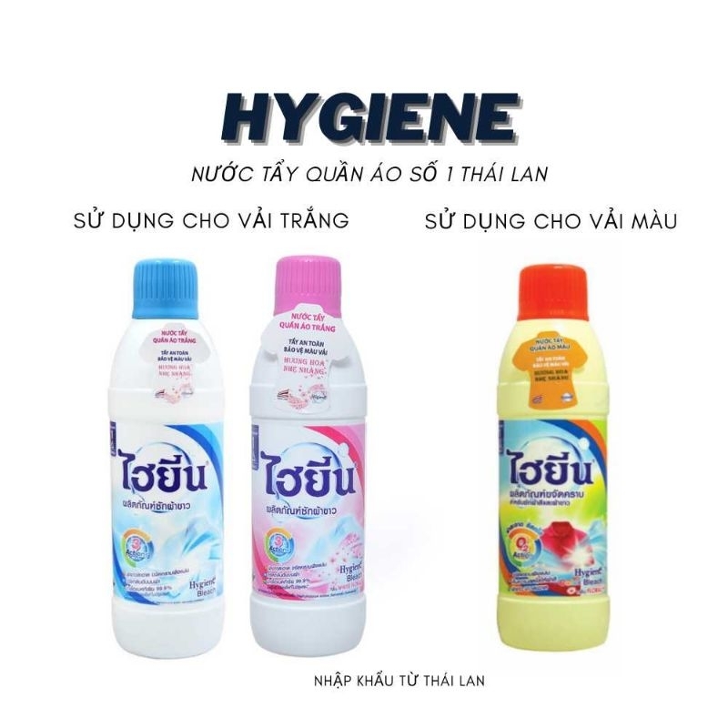 Tẩy trắng quần áo Hygiene 250ml