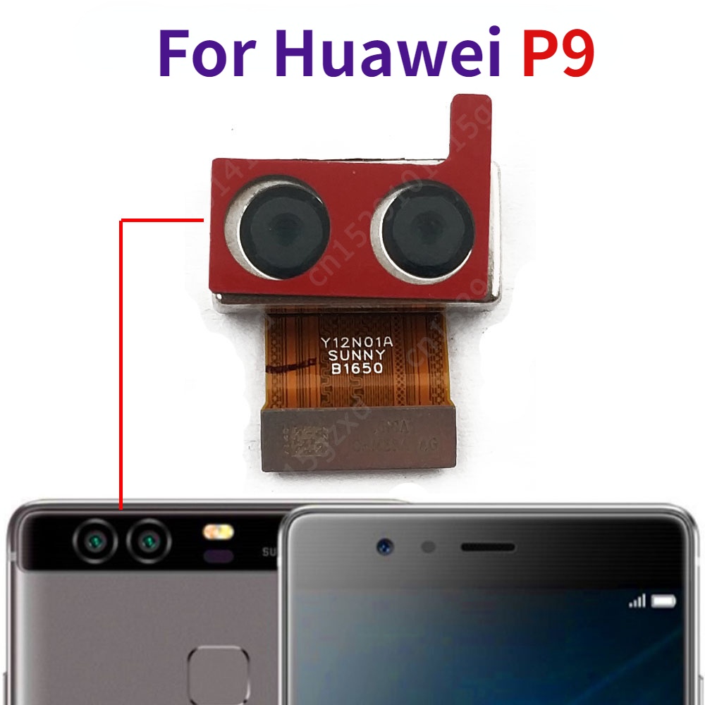 For Huawei P9 P10 Plus P20 Lite P30 Pro Original Back Camera Rear Camera Module Backside View Replacement Repair Spare Parts