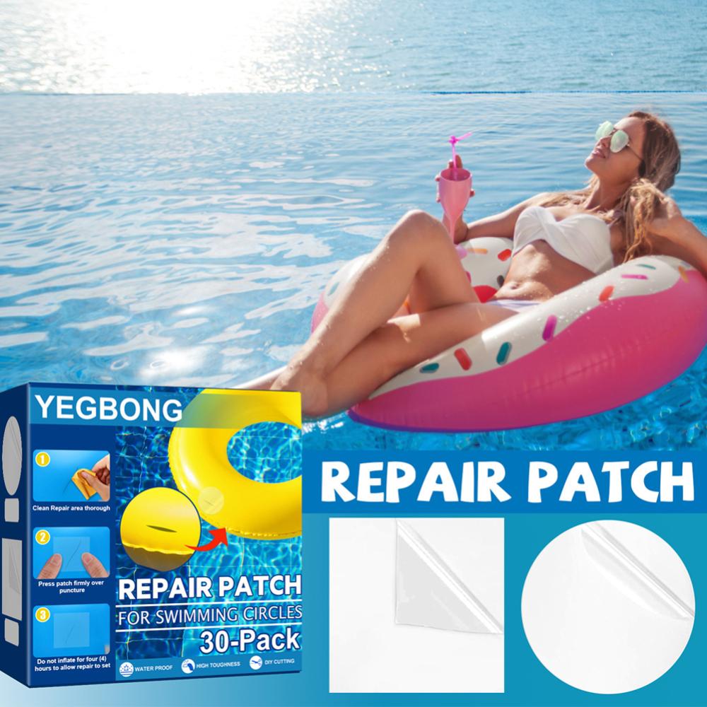 30pcs Repair Patch Waterproof Glue Pads Self-Adhesive Swimming