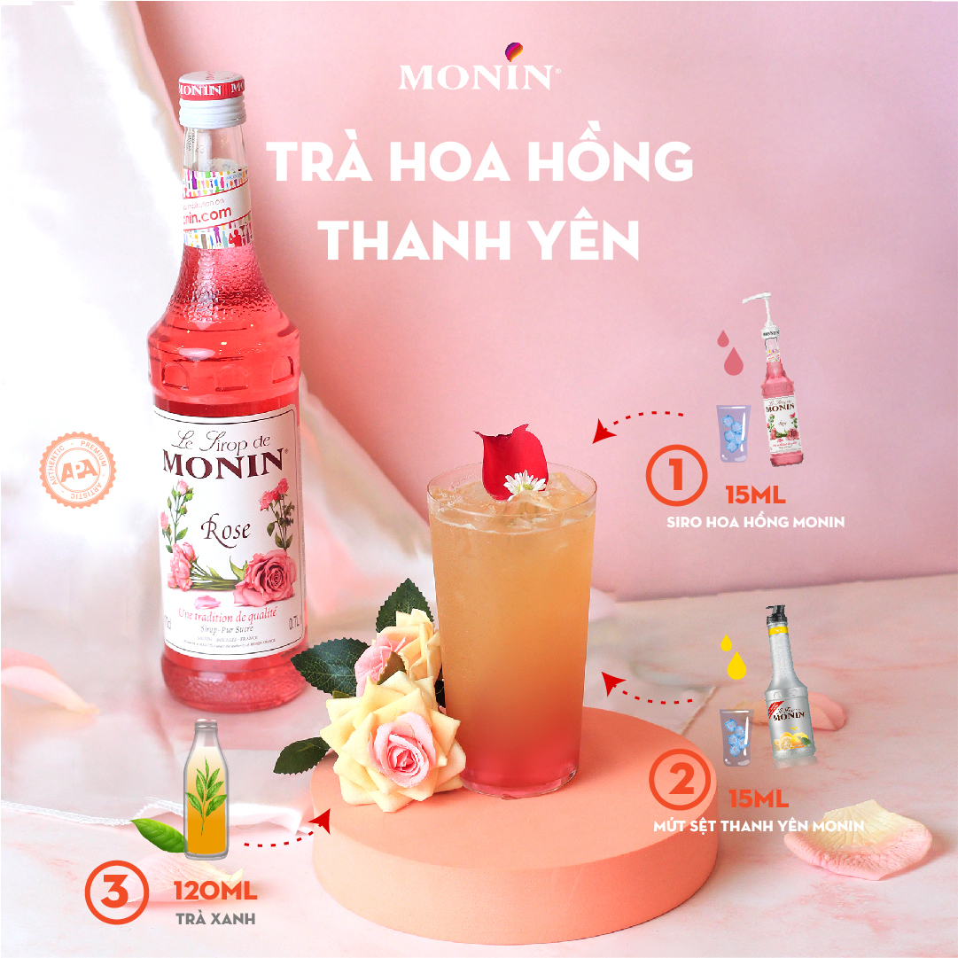 Siro Hoa Hồng MONIN - 700ML