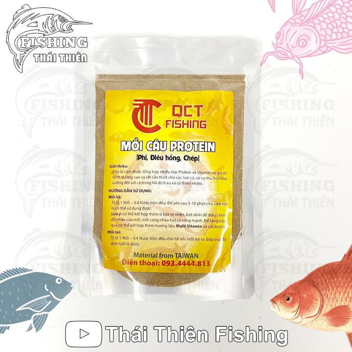 Mồi Câu Cá Protein, Chuyên Chép, Rô Phi, Điêu Hồng