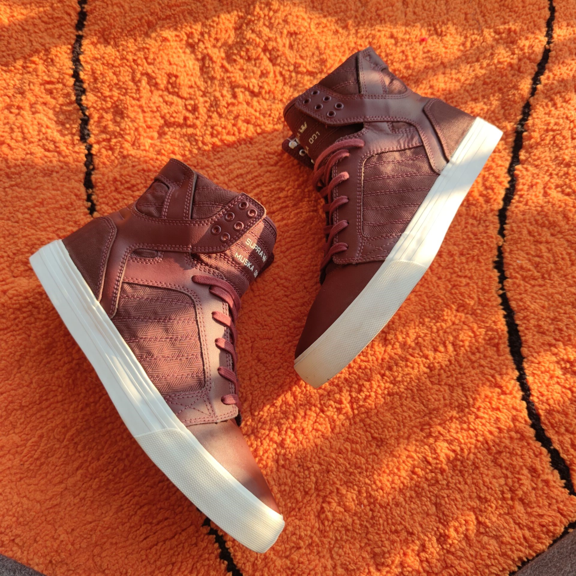 Supra skytop brown on sale leather