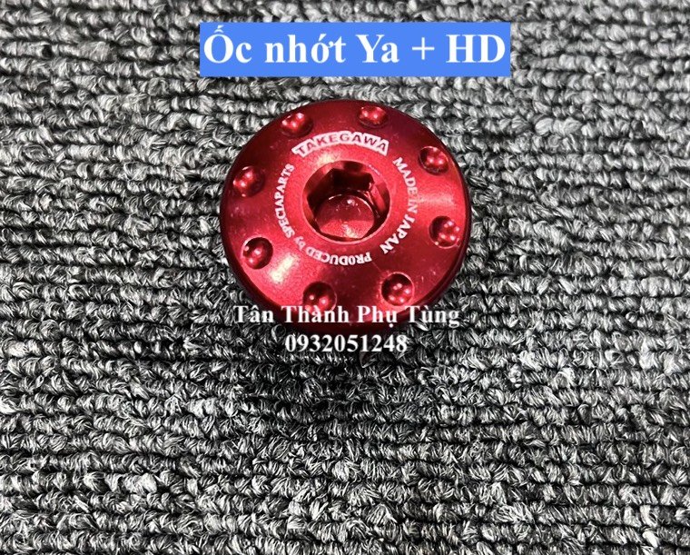 Ốc Mâm lửa, ốc nhớt, nút carte Takegawa - Màu đỏ( giá từng món)