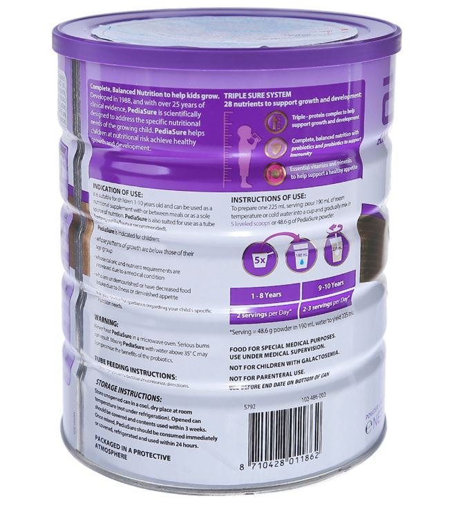 Date 02/2026   Sữa bột PediaSure Úc 850g