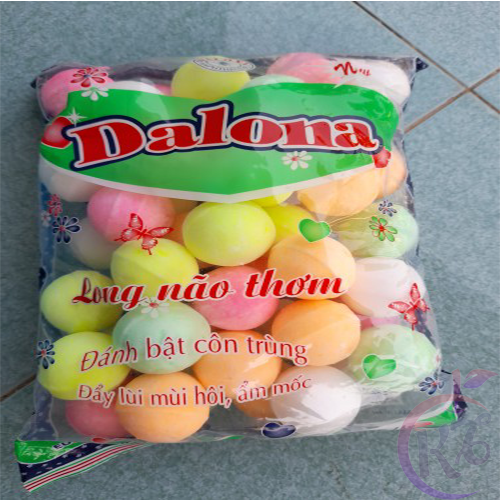 Long não thơm viên chanh lớn Dalona bịch 1kg - khử mùi, xua đuổi chuột, côn trùng, kiến, gián - băng phiến bịch 1 kg