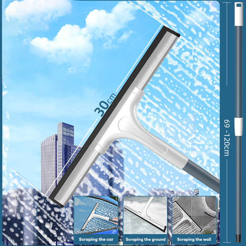 Multi functional office and household glass scraper, floor soft rubber glass scraper