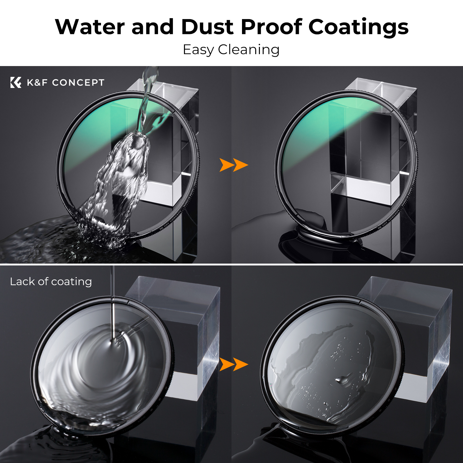 K&F concept 49mm-82mm 95mm Ultra-Low Reflectivity(0.1%) Circular Polarizer Filter with 28 Multi-Layer Coatings Ultra-Slim HD Nano-X Series