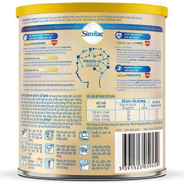 Sữa bột Similac PRODI-G 3 400g Mới