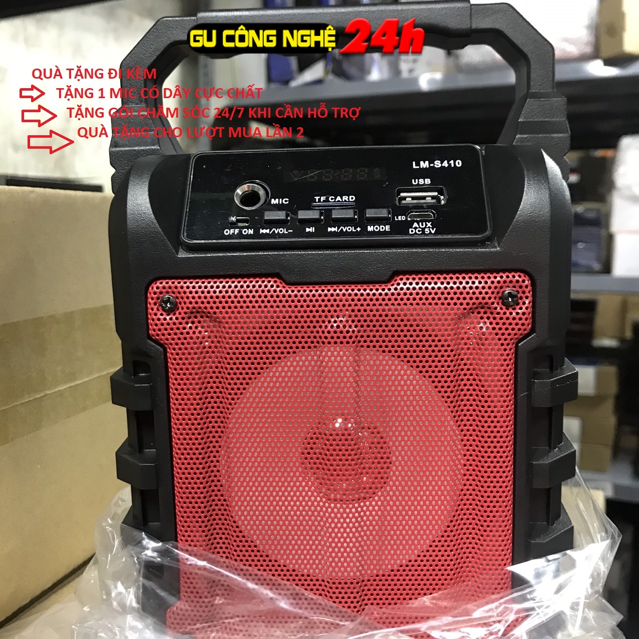 Loa Kẹo Kéo Karaoke Bluetooth Mini Java33Bt Tặng 1 Mic Có Dây - Loabluetooth