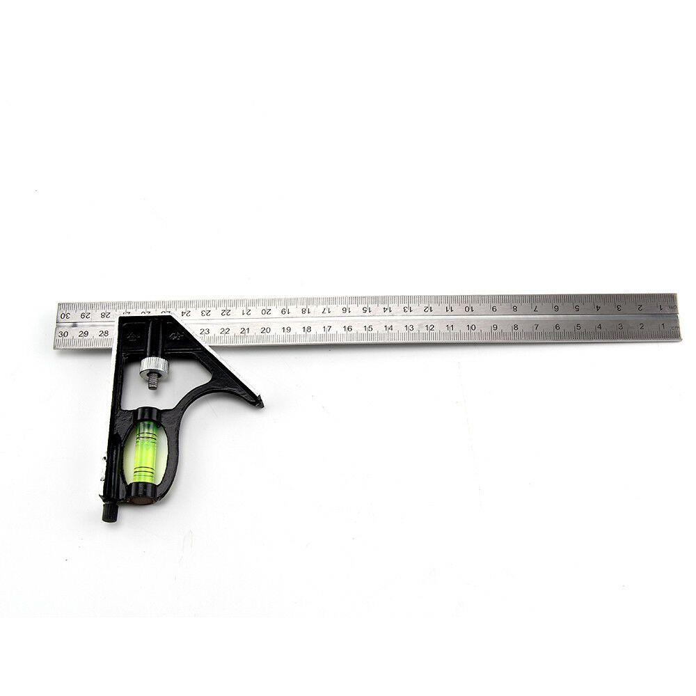 LTMGZ 300mm / 12 andquot; Đa chức năng Mộc Sự kết hợp Nằm ngang Tích cực Công cụ đo Thử Square Thước đo góc phải Thước góc