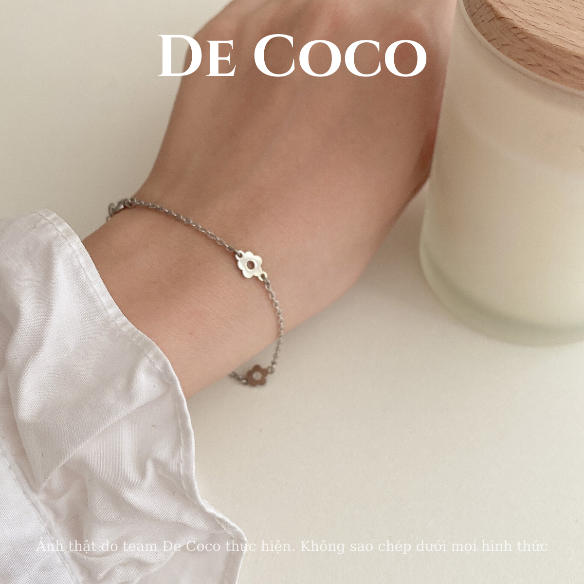 [KHÔNG ĐEN GỈ] Vòng tay hình hoa Petite Fleur De Coco