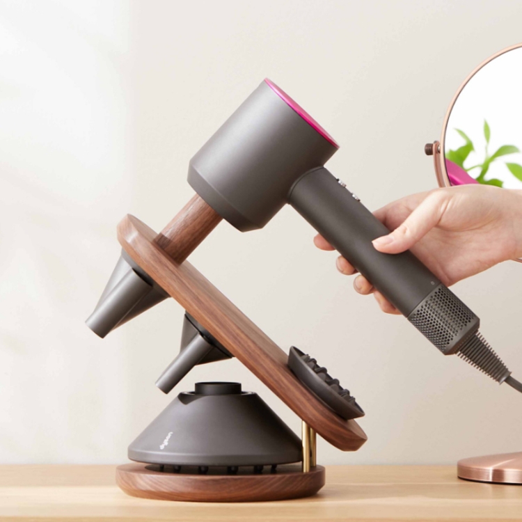 【 Mobilihouse 】 Khung đựng máy sấy tóc gỗ đặc cho bộ phận thay thế Dyson
