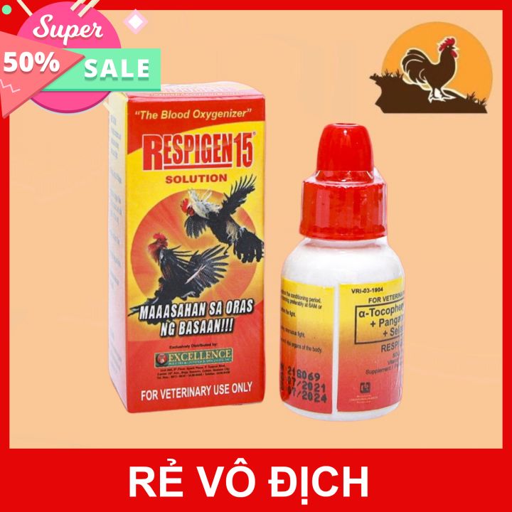 THUỐC NHỎ RESPIGEN 15 - Tăng lực cho gà đá 5ML
