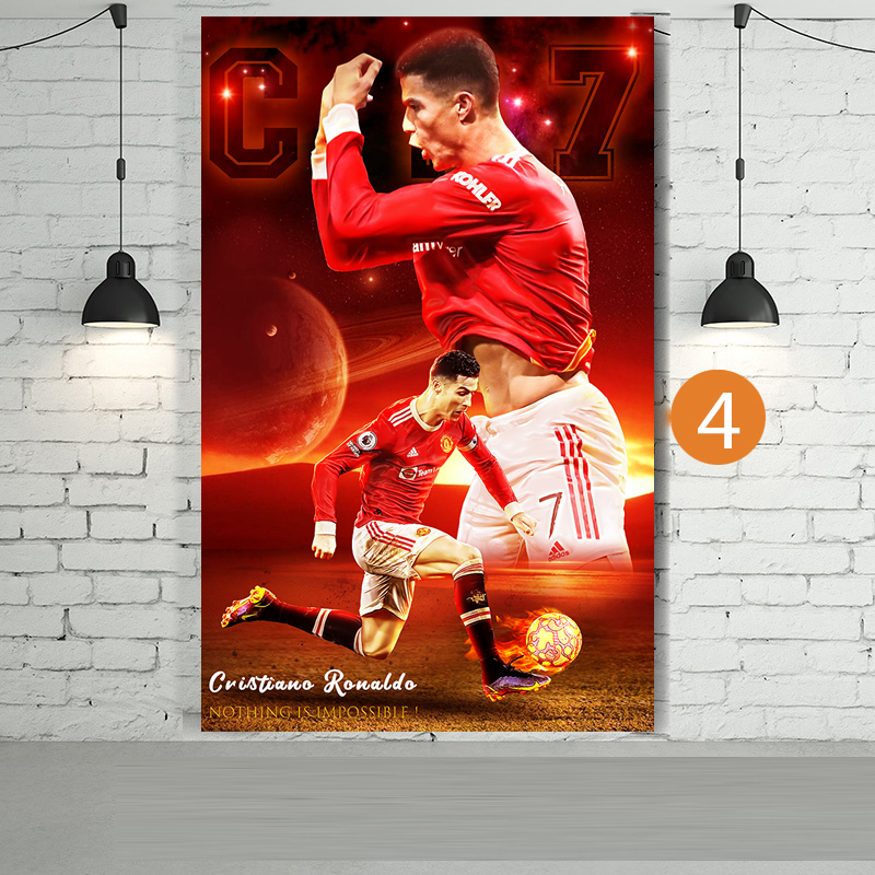 Decal dán tường Cr7 Ronaldo