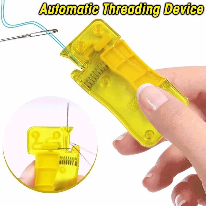 Dụng cụ xỏ kim tự động tự threading kim khâu nhanh chóng threading Kim Khâu pins DIY kim may threader phụ kiện