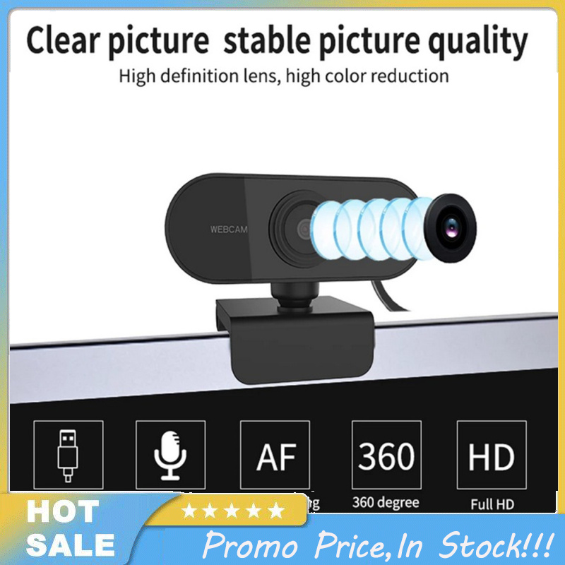 1080p Full Hd Webcam Built-in Microphone Usb Plug Web Cam Compatible For Mac Laptop Youtube Xbox Skype Pc Computer