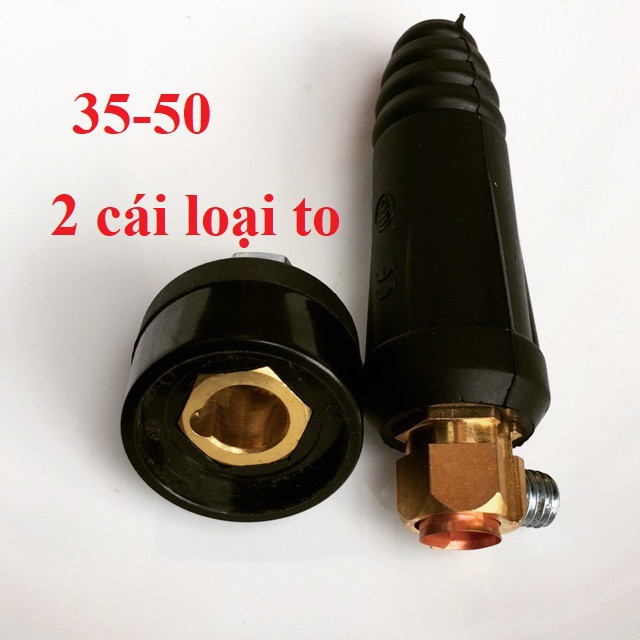 1 bộ - giắc máy hàn đực - cái 35-50