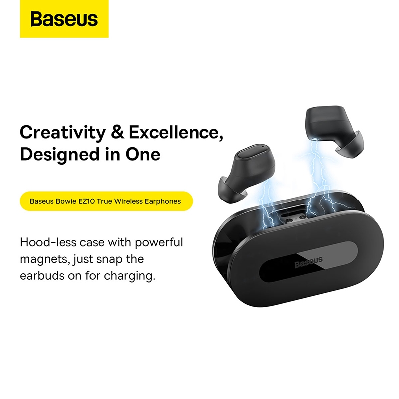 Baseus Bowie EZ10 True Wireless Earphone Bluetooth 5.3 Wireless Headphone HiFi bean Sports Earbuds Fast Charge 0.06' Low Latency. 
