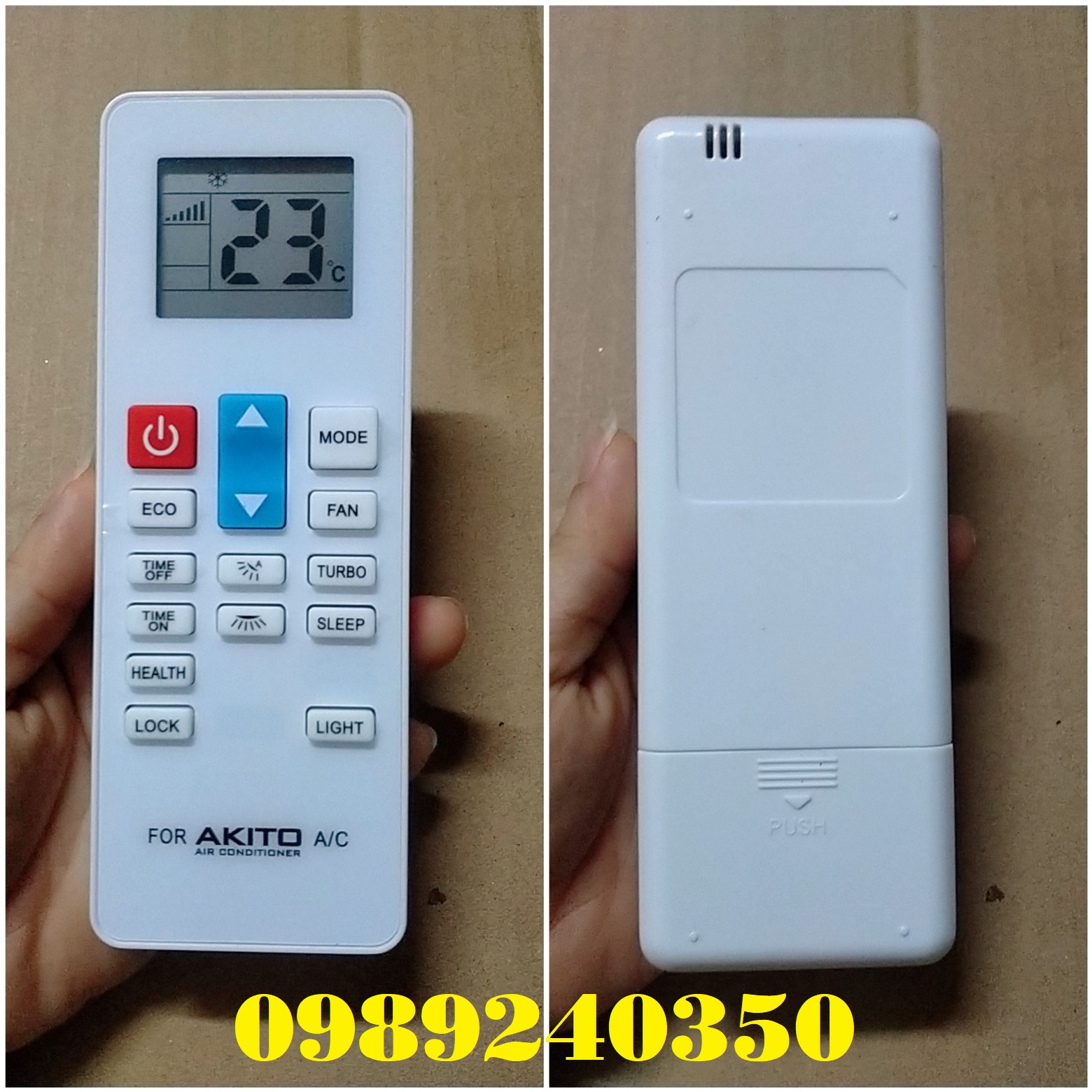 Remote điều khiển điều hòa máy lạnh Akito mới