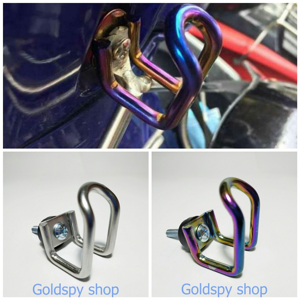 Móc treo đồ xe máy Titan/trắng - Móc chữ U