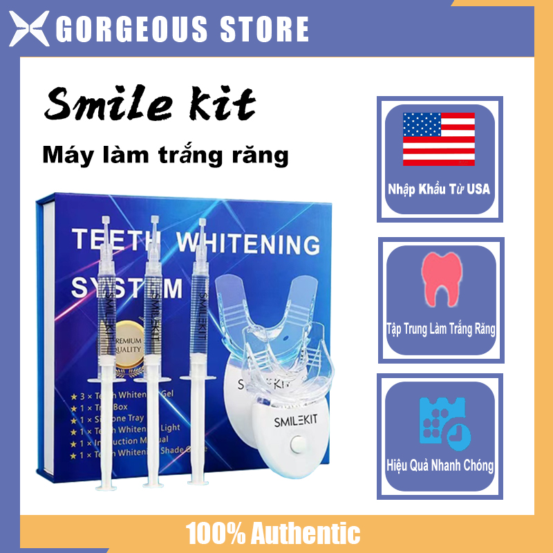 Máy làm trắng răng tự nhiên Smile Kit, Bộ kit chăm sóc răng miệng