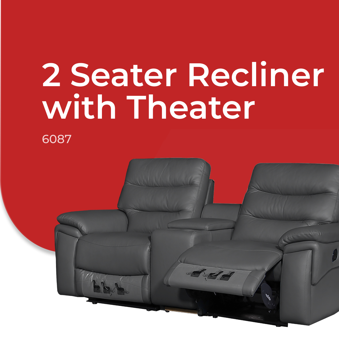 [LEATHER RECLINER SOFA]Goodnite 6087 Cow Leather Recliner Sofa (10 Years Warranty) Lazada