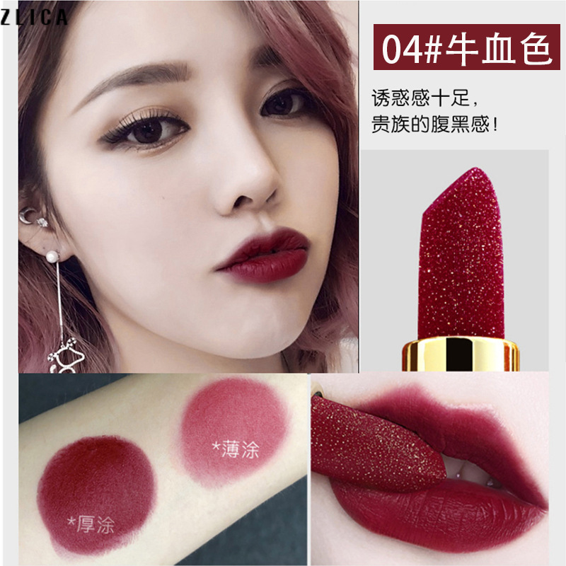 ZLICA Matte Small Gold Diamond Long-lasting Liquid Lipstick - Hot Recommended by Internet Celebrities