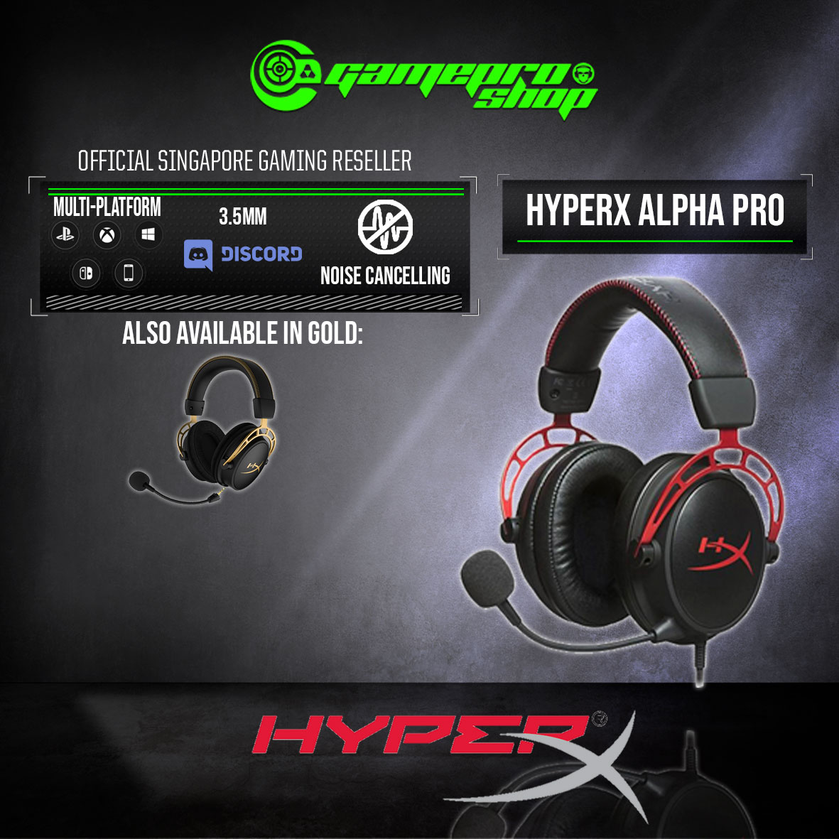 Hyperx Cloud Alpha Pro Gaming Headset Hx Hsca Rd As 2y Lazada Singapore