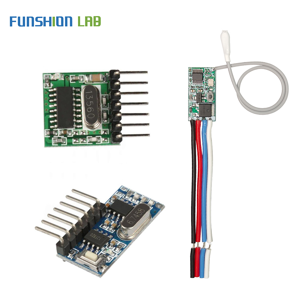 Funshion 433mhz Superheterodyne Rf And Module Remote Controls Switch ...