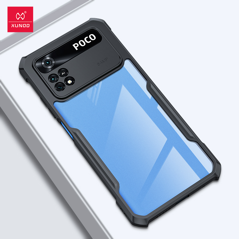 For Poco M4 Pro 4G Case Xundd Airbags Shockproof Clear Pc Case For